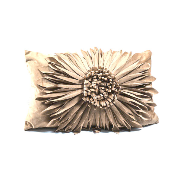Cuscino Beige 50x30Cm Fiore Grande Mercury