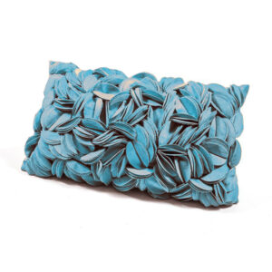 Cuscino Azzurro 50x30 Cm Misto Fiori Mercury