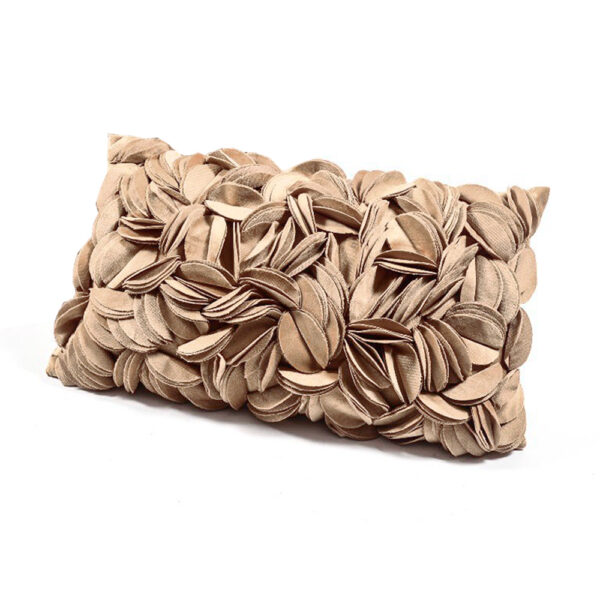 Cuscino Beige 50x30 Cm Misto Fiori Mercury