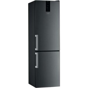Whirlpool W9931DKSH3 Frigorifero Combinato 2 Porte 355LT Classe D Nero Inox