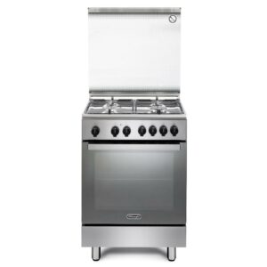 De Longhi DMX64L Cucina 4 Fuochi a Gas 60Cm Inox