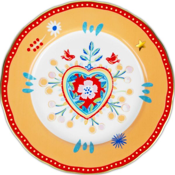 Piatto Piano Cuore 28 Cm Baci Milano Mamma Mia