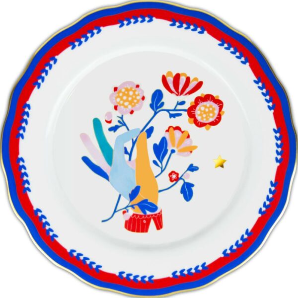 Piatto Piano Mano 28 Cm Baci Milano Mamma Mia