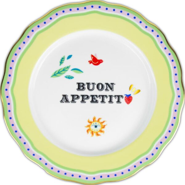 Piatto Piano Buon Appetito 28 Cm Baci Milano Mamma Mia