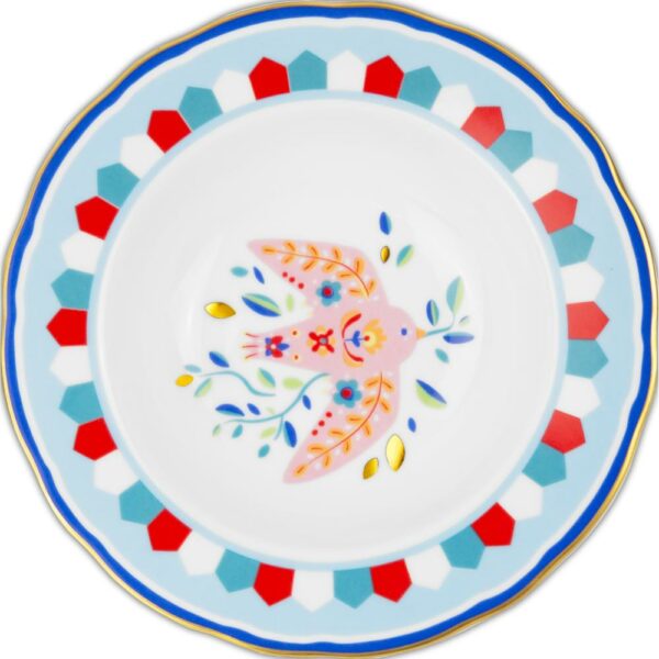 Piatto Fondo Uccellino 22 Cm Baci Milano Mamma Mia