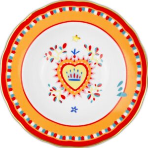 Piatto Fondo Cuore 22 Cm Baci Milano Mamma Mia