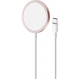 Caricabatterie Wireless Mag Usb-C 1Mt Rosa Puro