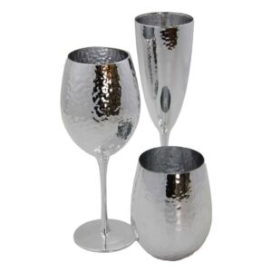 0 0ce66db0 800 SET 6 CALICI ACQUA VETRO ARGENTO art. 0475903