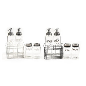 Set 4 Pz Manage in Vetro Borosilicato Mercury