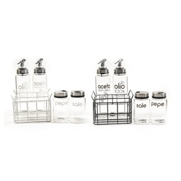 Set 4 Pz Manage in Vetro Borosilicato Mercury
