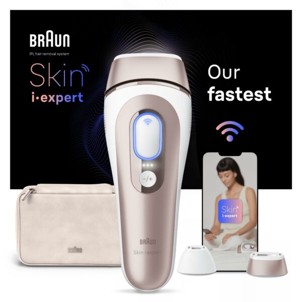 Braun Skin i-expert Epilatore a Luce Pulsata con Rasoio e Custodia