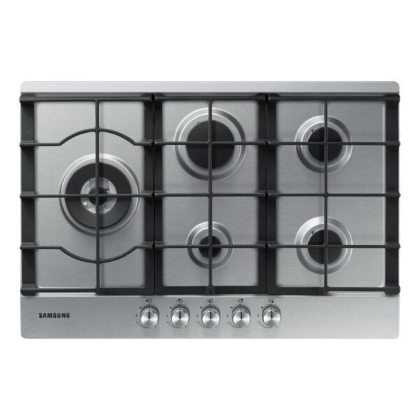 Samsung NA75J3030AS Piano Cottura Gas 75Cm 4 Fuochi + 1 Tripla Corona Inox