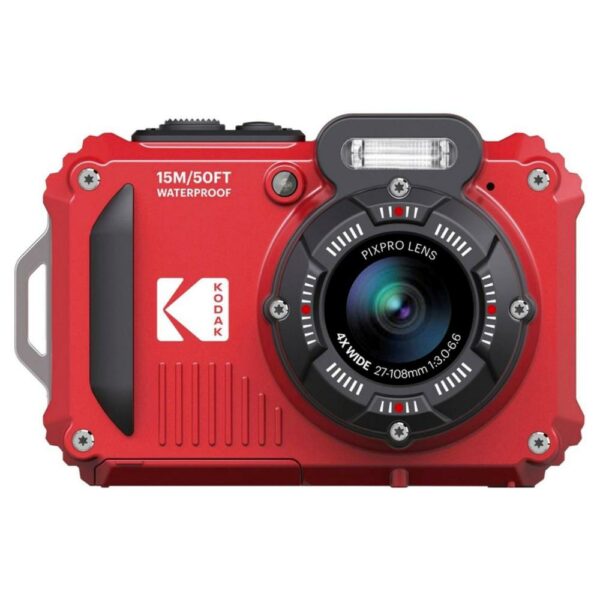 Kodak PixPro WPZ2 Rosso Fotocamera Digitale 2.7″ HD Wi-Fi Waterproof