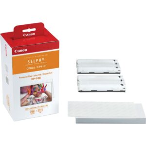 Carta Fotografica per Canon Selphy CP1200/1300/1500 e Inchiostro