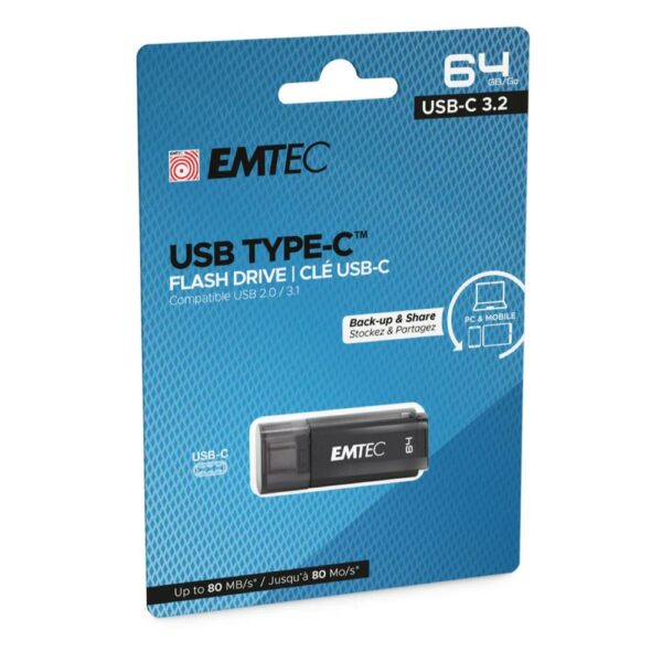 Emtec Pen Drive 64GB Dual Usb3.2 e Usb-C