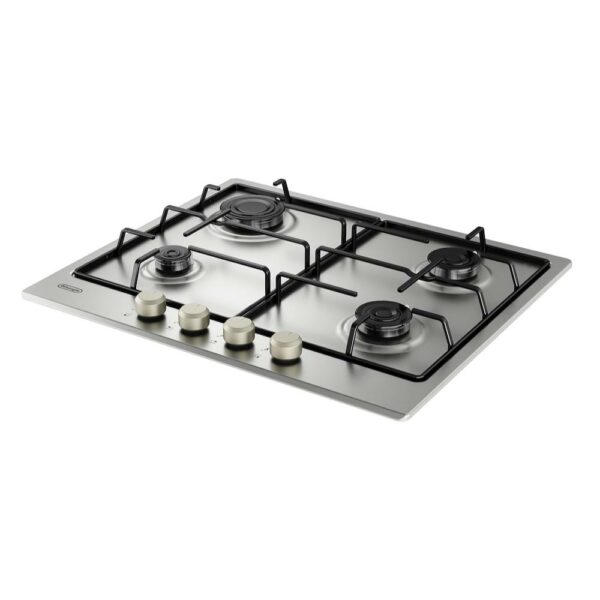 De Longhi YLG60F Piano Cottura a Gas 60Cm 4 Fuochi Inox