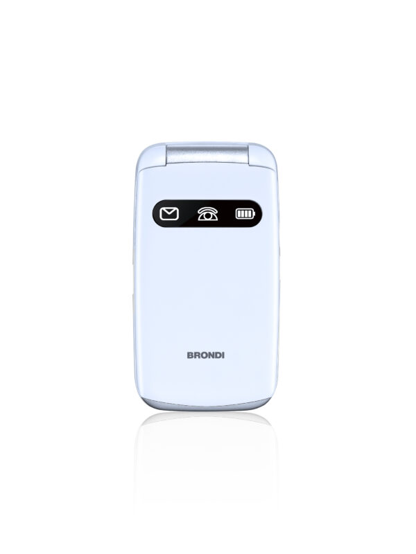 Brondi Amico Favoloso Bianco Cellulare 2.8" Flip Dual Sim
