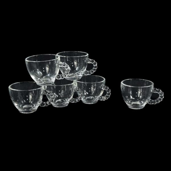 Set 6 Tazzine Caffè Trasparenti Crown 110ML Mercury