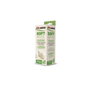 Meliconi Set 3 Sfere Lana Naturale Soft Wool per Asciugatrice