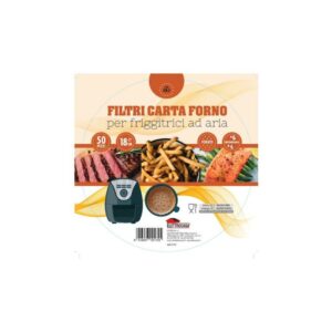 Elettrocasa Filtri Carta per Friggitrici ad Aria 50 Pezzi