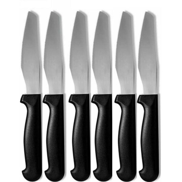 Set 6Pz Coltelli Carne e Pizza 10 Cm Abert