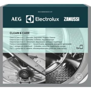 Disincrostante Lavatrice e Lavastoviglie Electrolux Clean & Care M2GCP600 6 Bustine