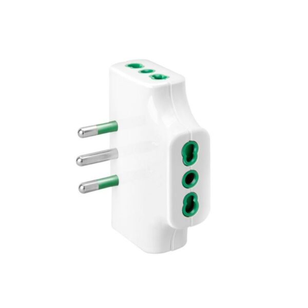 Adattatore 3 Piatto Ita 2PT 16A3 Bipasso Ita Ekon