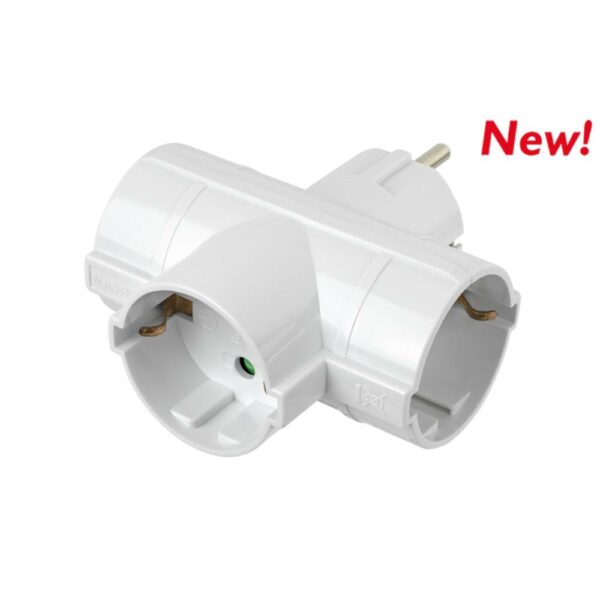 Adattatore 3 Uscite Spina Schuko 3 Prese Schuko Nova Line