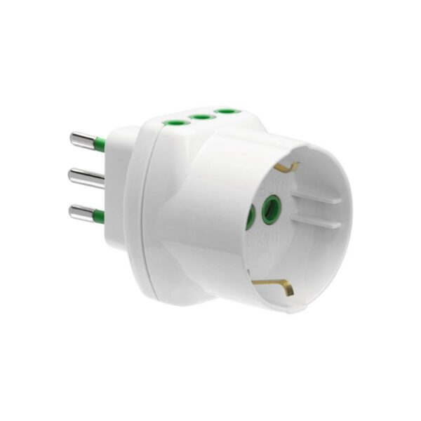 Adattatore 3 Vertical 2PT 10A2 Bipasso Ita Ted Ekon