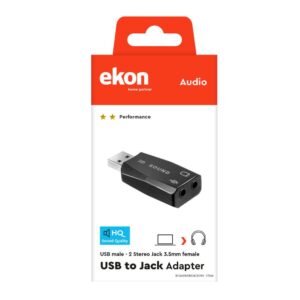 Adattatore Audio Usb M - 2 Jack 3.5 MM F Ekon