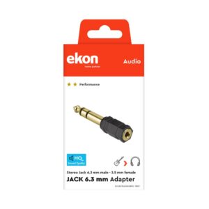Adattatore Jack 3.5 MM - Jack 6.3MM FM Ekon
