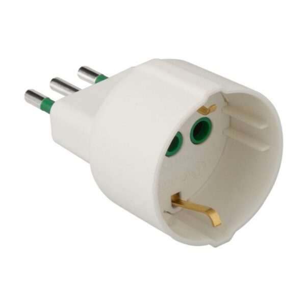 Adattatore Sp.Ita 2PT 10A Presa Ita Ted 2PT 16A Bianco Ekon