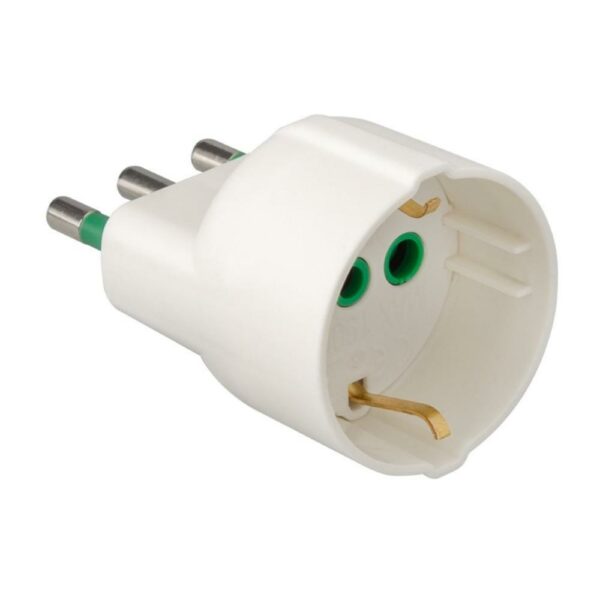 Adattatore Sp.Ita 2PT 16A Presa Ita Ted 2PT 16A Bianco Ekon