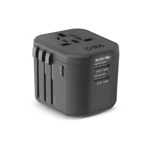 Adattatore Universale da Viaggio 2 Usb-A/1Usb-C Pd 20W SBS