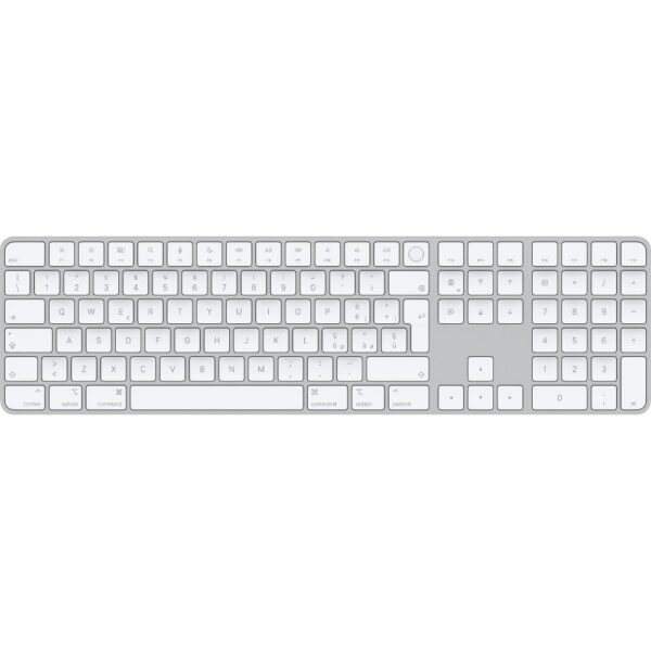 Apple Tastiera Magic Con Touch Id E Keypad Numerico Bianco