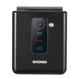 Brondi Flipper Nero Metal Cellulare Qb 2.4" Dualsim Bluetooth