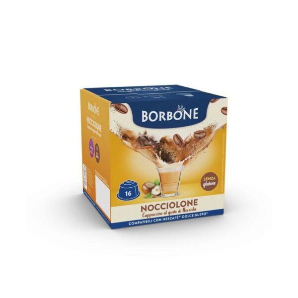 Caffe Borbone Capsule Compatibili Dolce Gusto Nocciolino 16Pz