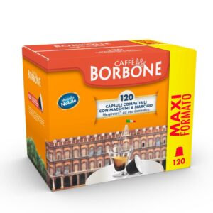 Capsule Caffè Compatibili Nespresso Miscela Nobile 120Pz Caffè Borbone