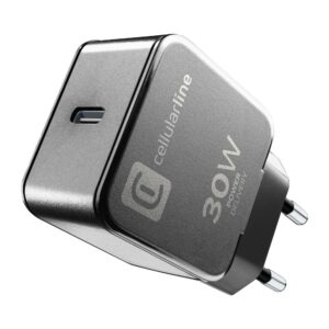 Caricabatteria  Rete USB-C 30W Nero CellularLine