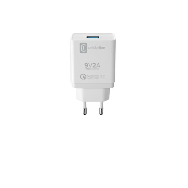 Caricabatterie Qc USB X Huawei Nero CellularLine