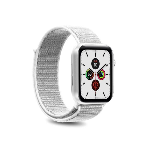 Cinturino X Apple Watch 38 40MM Nylon Sport Bianco Puro