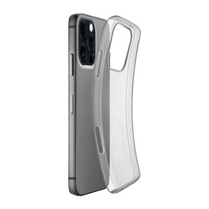 Custodia Gomma Fine per iPhone 16 Pro Trasparente CellularLine