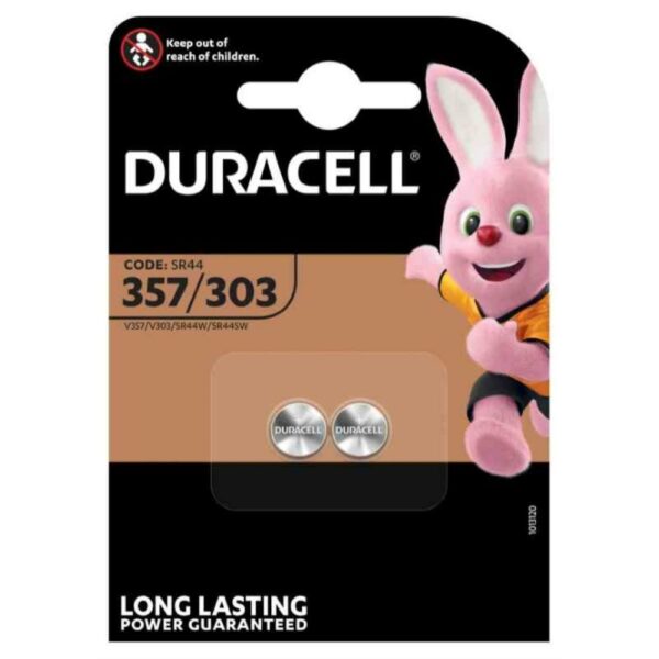 Duracell Batteria Bottone 1.5V Sr44 357 303 Bl.2Pz DU51