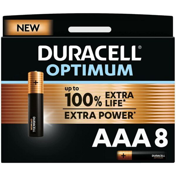 Duracell Pila Optimum Ministilo Aaa 8Pz DU0036