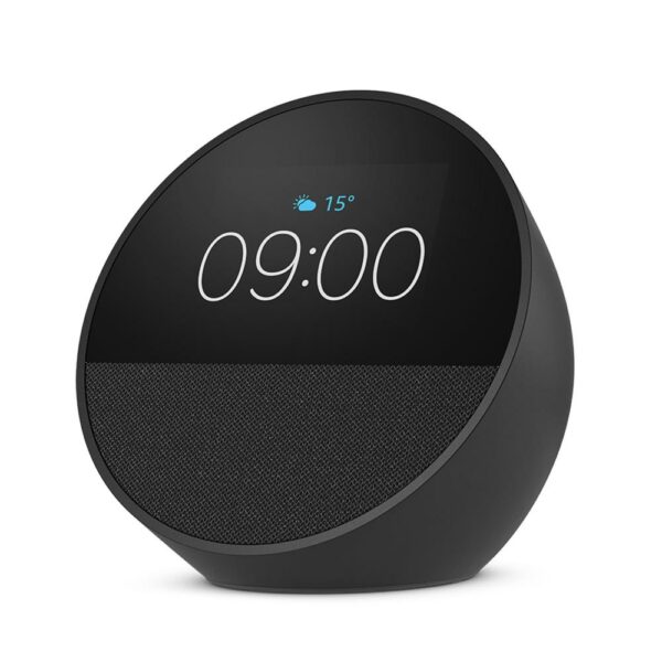 Echo Spot Altoparlante Smart 2.83 con Orologio Alexa Black