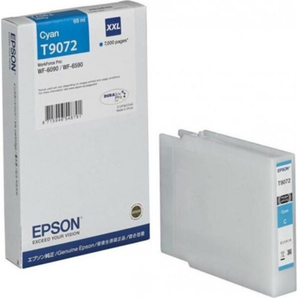 Epson Cartuccia Ink Jet Ciano 69ML Tanica XXL X WF 6XXX C13T907240