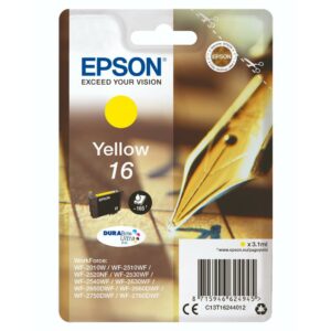 Epson Cartuccia Ink-Jet Penna E Cruciverba 16 Giallo T1624 C13T16244022