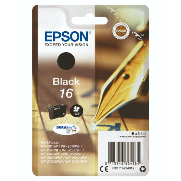 Epson Cartuccia Ink Jet Penna E Cruciverba 16 Nero T1621 C13T16214022