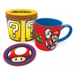 Gift Tazza Tin Set Super Mario Let'S Go