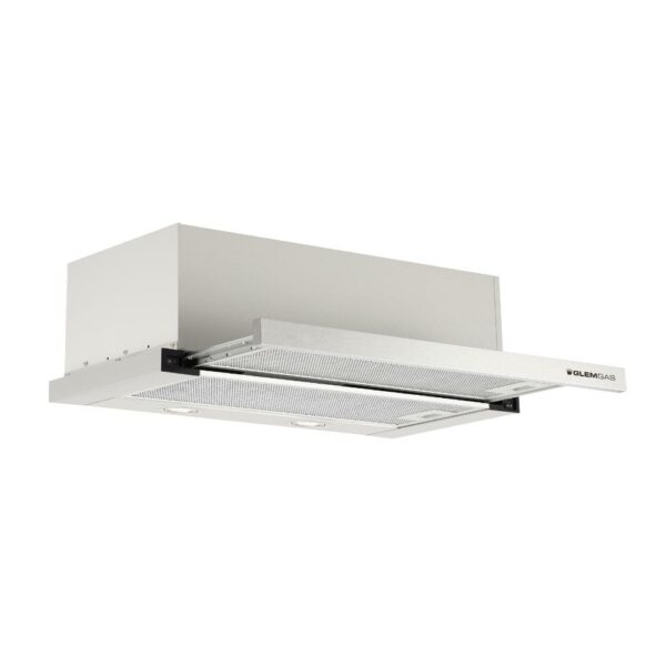 Glem Gas GHE902IX Cappa Sottopensile Estraibile 90Cm 3 Velocita Filtri Carbone